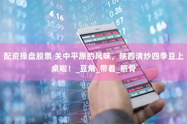 配资操盘股票 关中平原的风味，陕西清炒四季豆上桌啦！_豆角_带着_筋骨